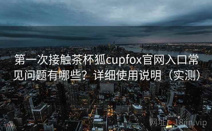 第一次接触茶杯狐cupfox官网入口常见问题有哪些？详细使用说明（实测）