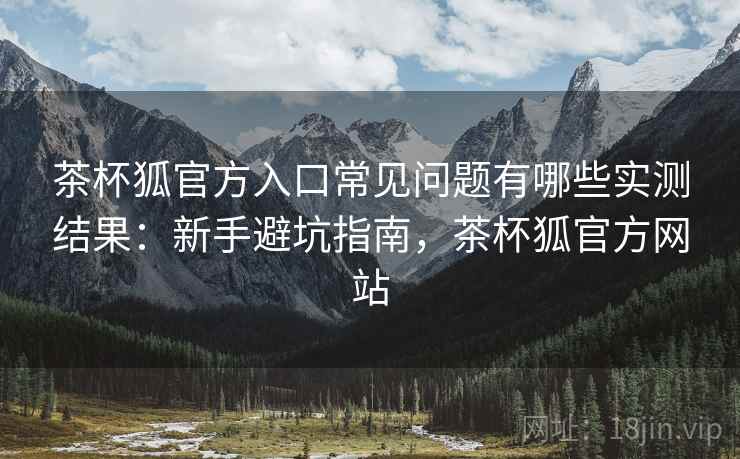 茶杯狐官方入口常见问题有哪些实测结果：新手避坑指南，茶杯狐官方网站